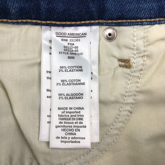 NWT Good American The Denim Mini Skirt - Picture 6 of 6